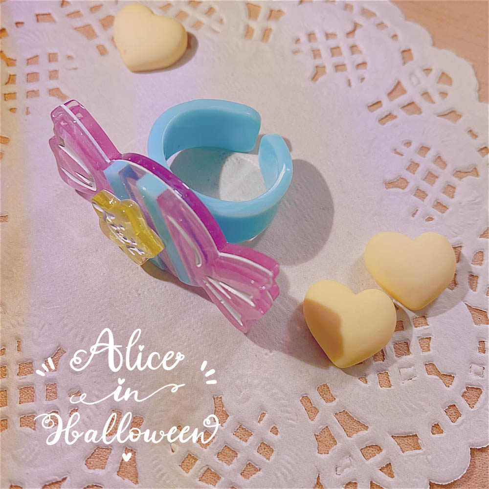 Rainbow Candy - Sweet Lolita Ring Hairclip - image 32