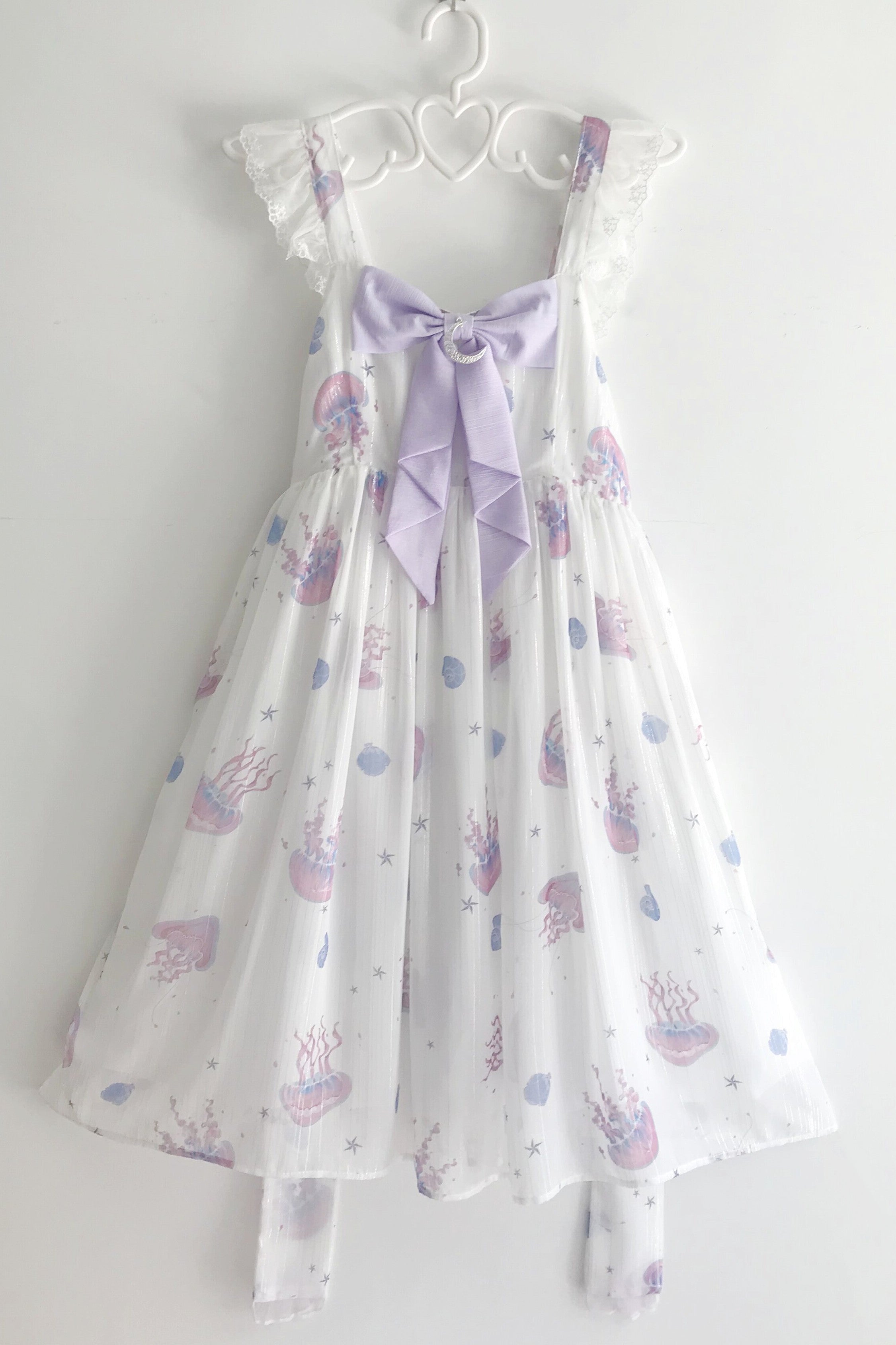 Jellyfish Meteor - Chiffon Fairy Jellyfish Printed Lolita JSK - image 20