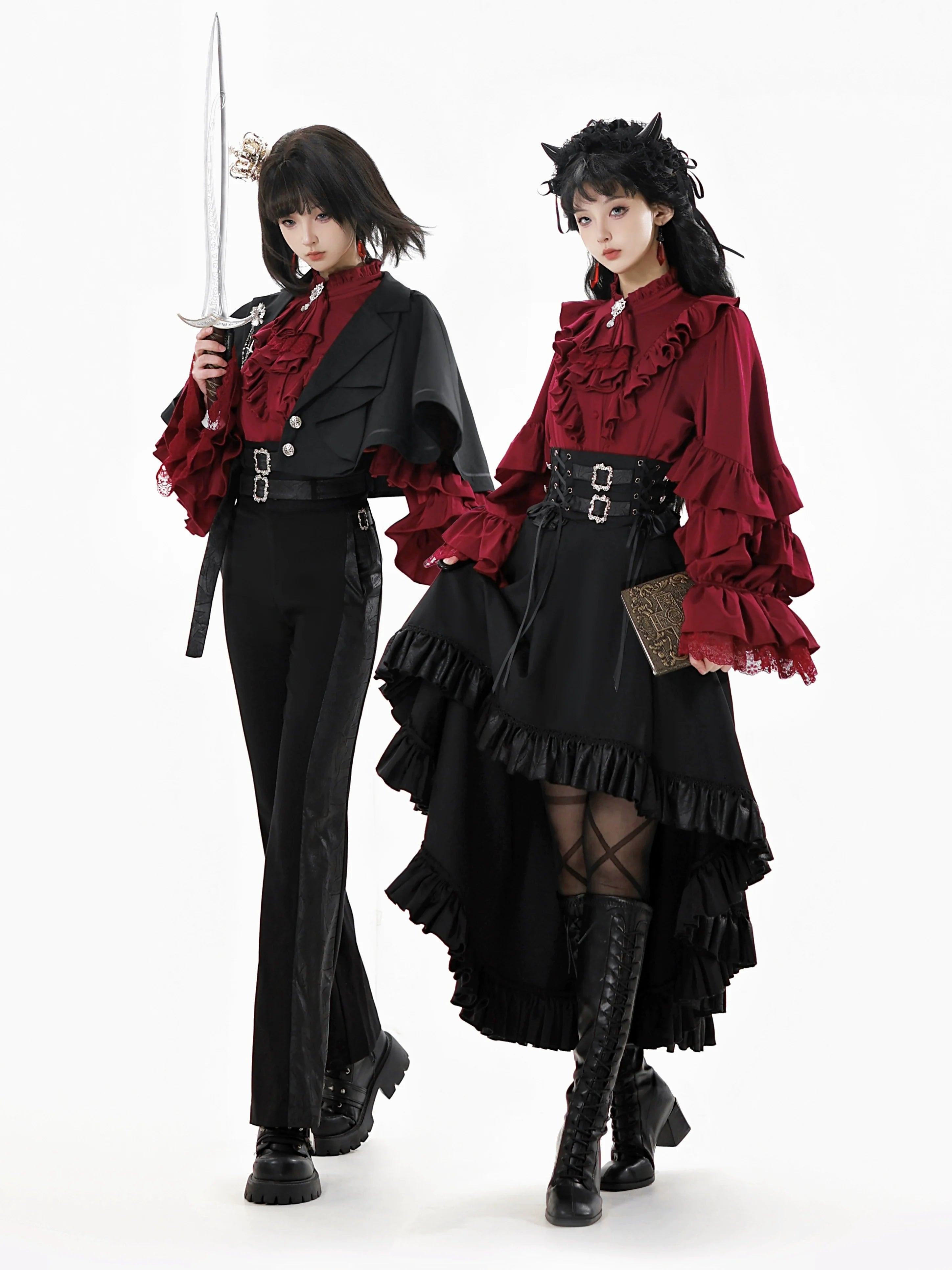 Night & Day Sonata Ouji Lolita Shirt and Pants Set - image 1