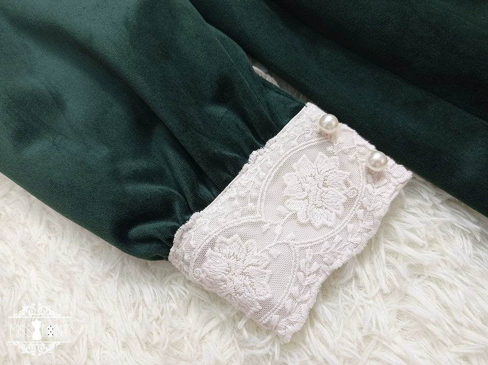Vintage Elegant Velvet OP Dress - image 61
