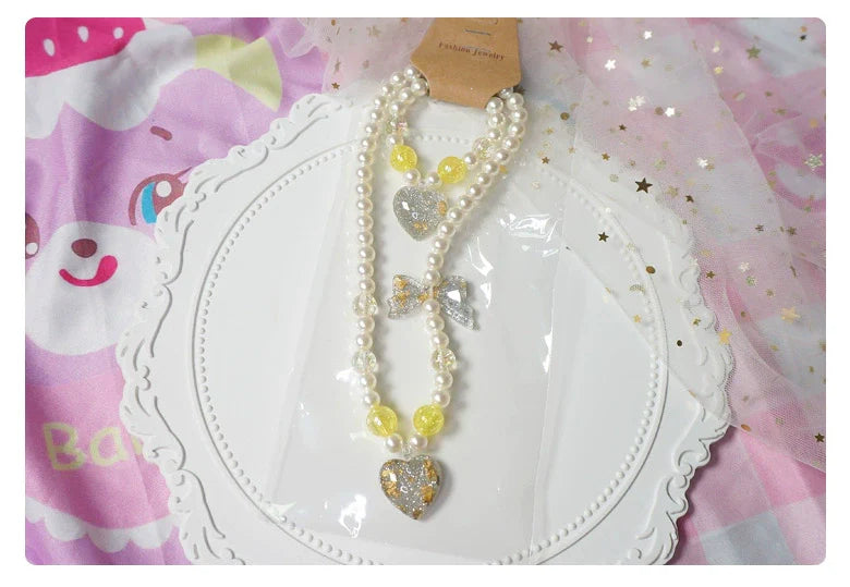 Kawaii Lolita Gradient Necklace and Bracelet Set - image 16