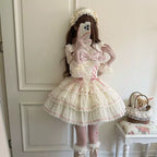 Floral Elegy - Sweet Lolita JSK Dress, Tiered Hem - image 14