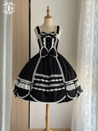 Vintage Petal Rabbit - Cotton Old School Lolita JSK Dress, Petal-Shaped Hem - image 46