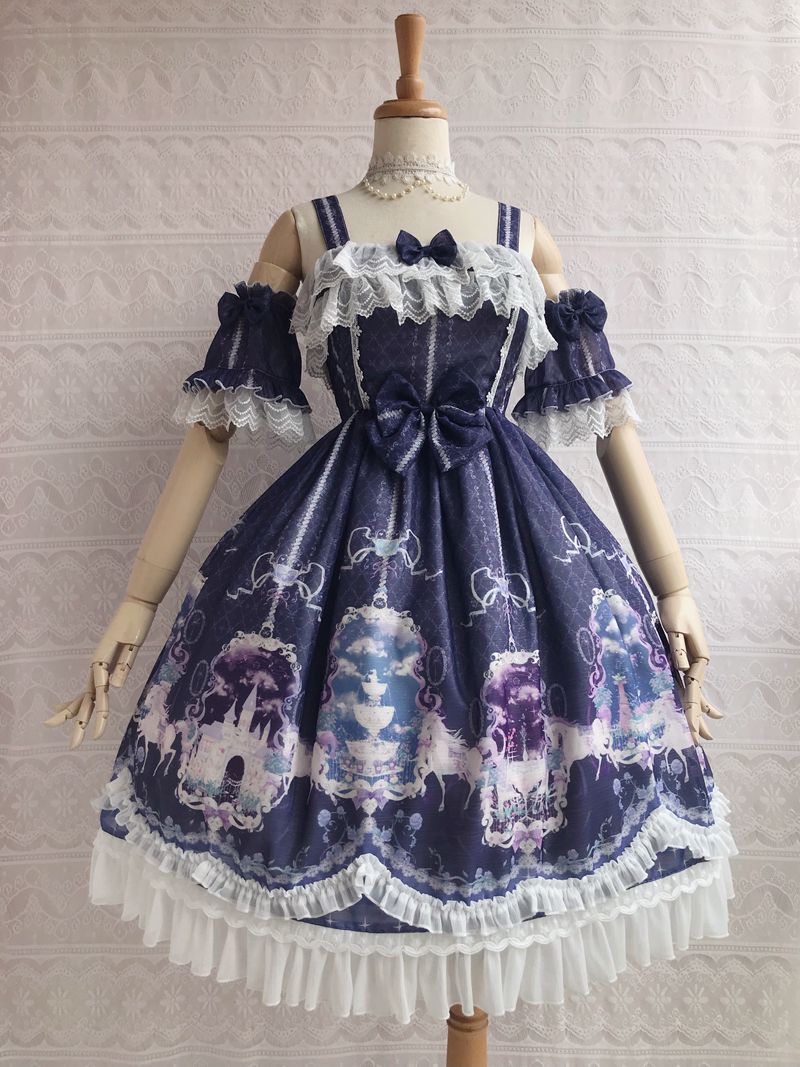 Unicorn's Secret Garden Summer Lolita JSK Dress - image 12