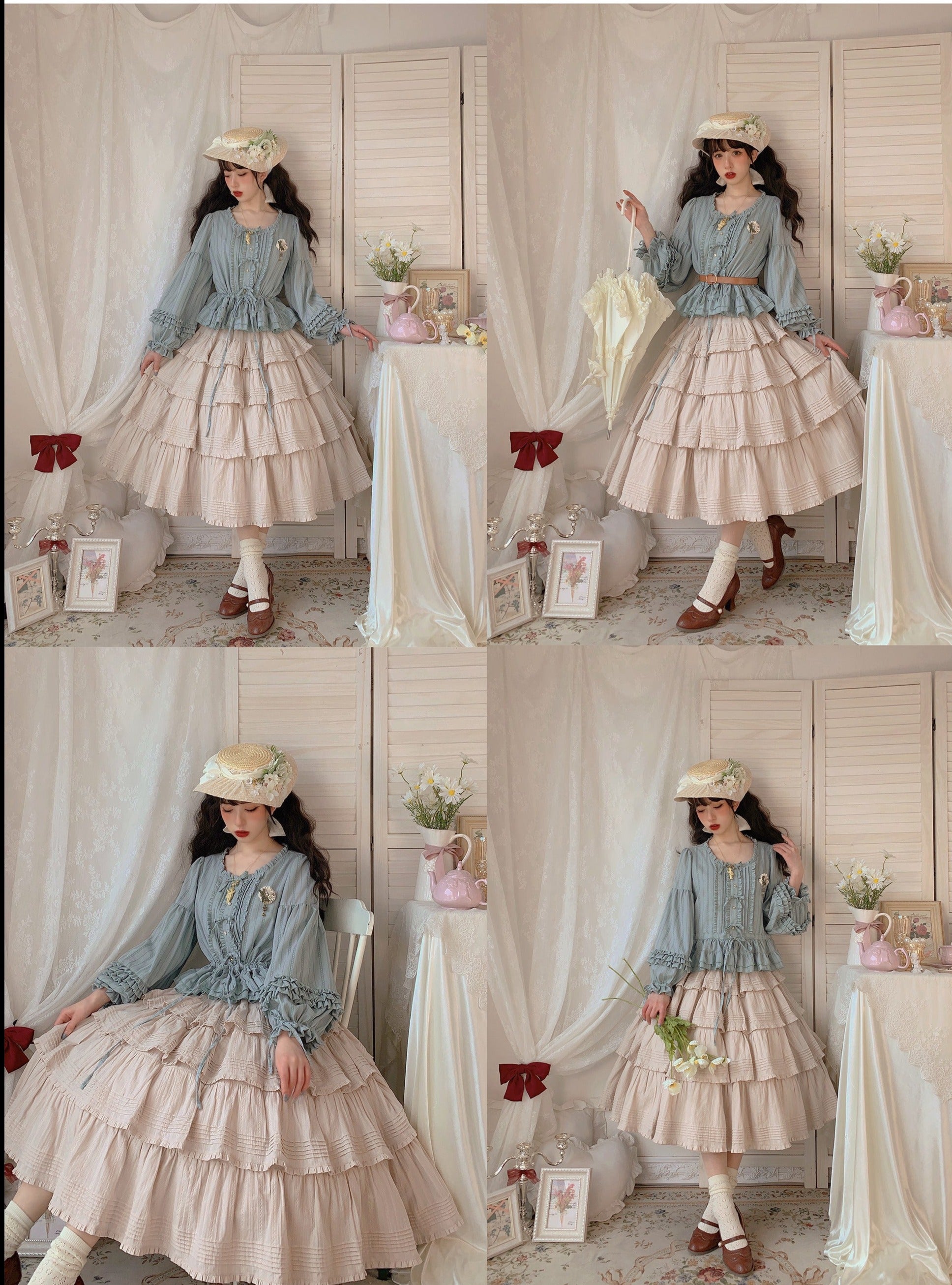 Heidi Cotton Lolita Tiered SK Skirt - image 21