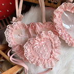 Sweet Lolita Bag Heart-shaped Lace Bag Multicolors - image 10