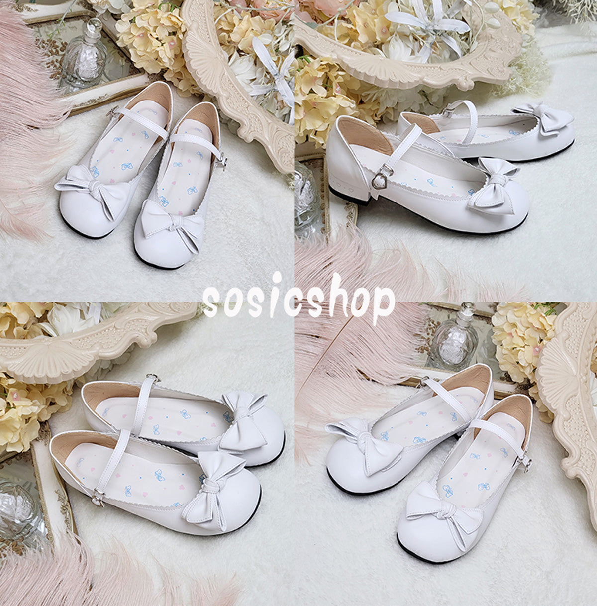 Kawaii Lolita Bow Falt Shoes - image 8