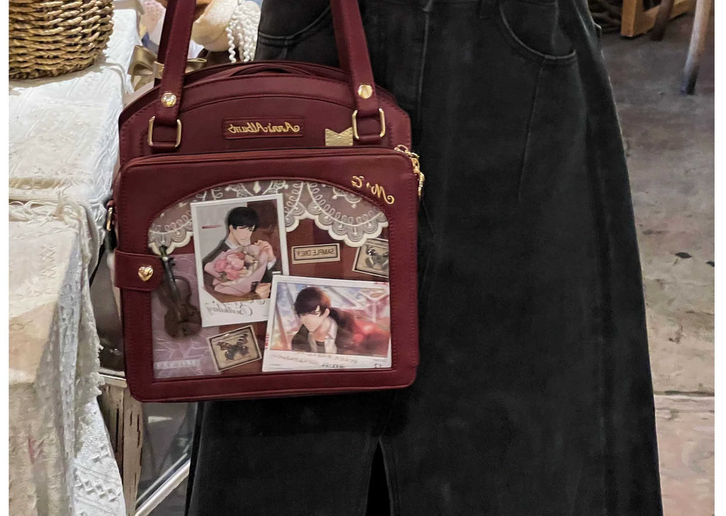 Kawaii Lolita Checkered Itabag Multicolors - image 14
