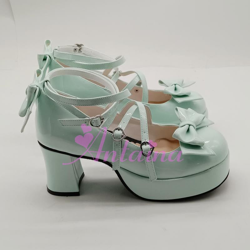 Lolita Bow Strap Shoes, Multicolors - image 29
