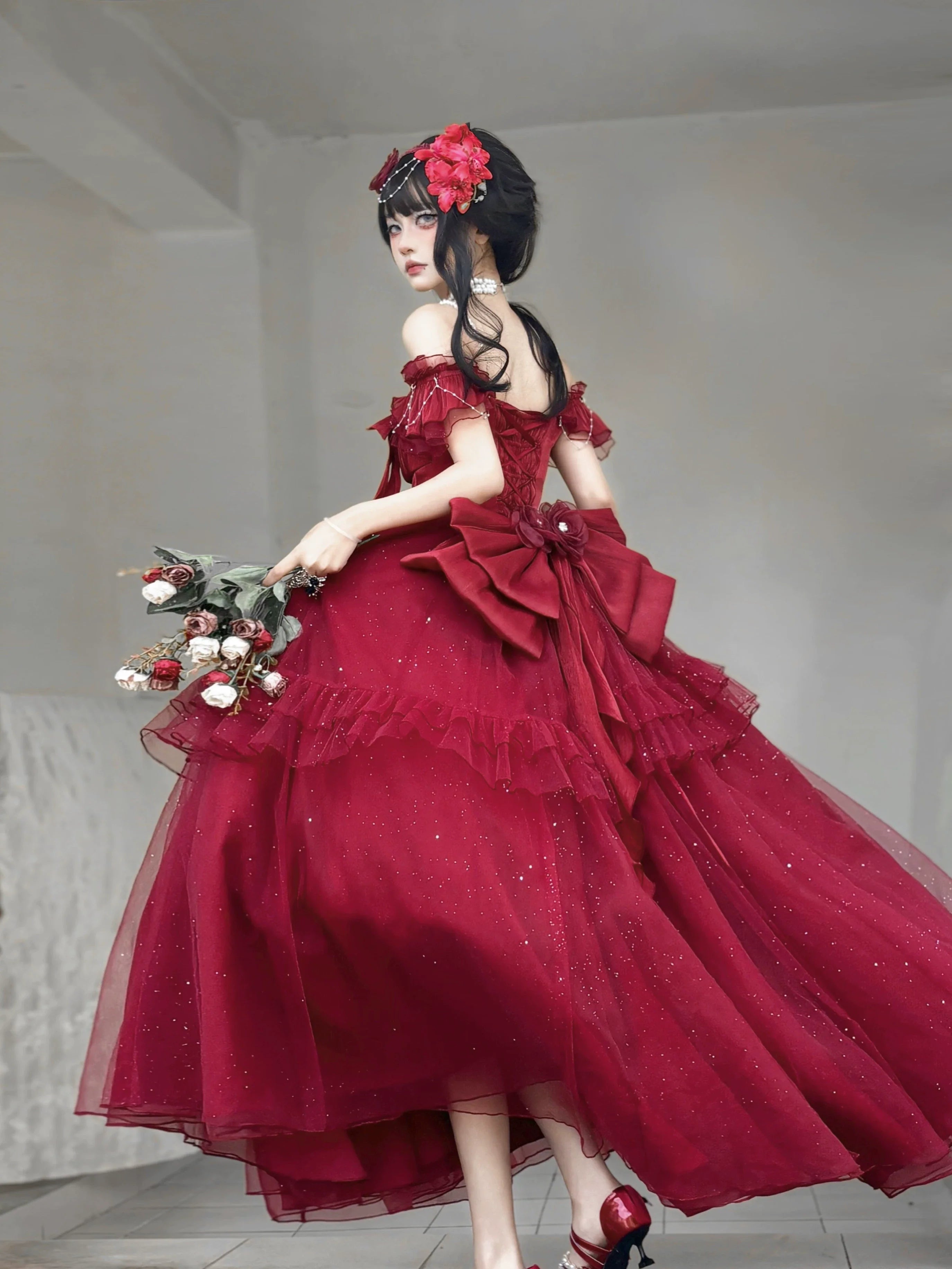 Milky Way - Brilliant Princess Lolita Prom Dress Multicolors Long Dress - image 9