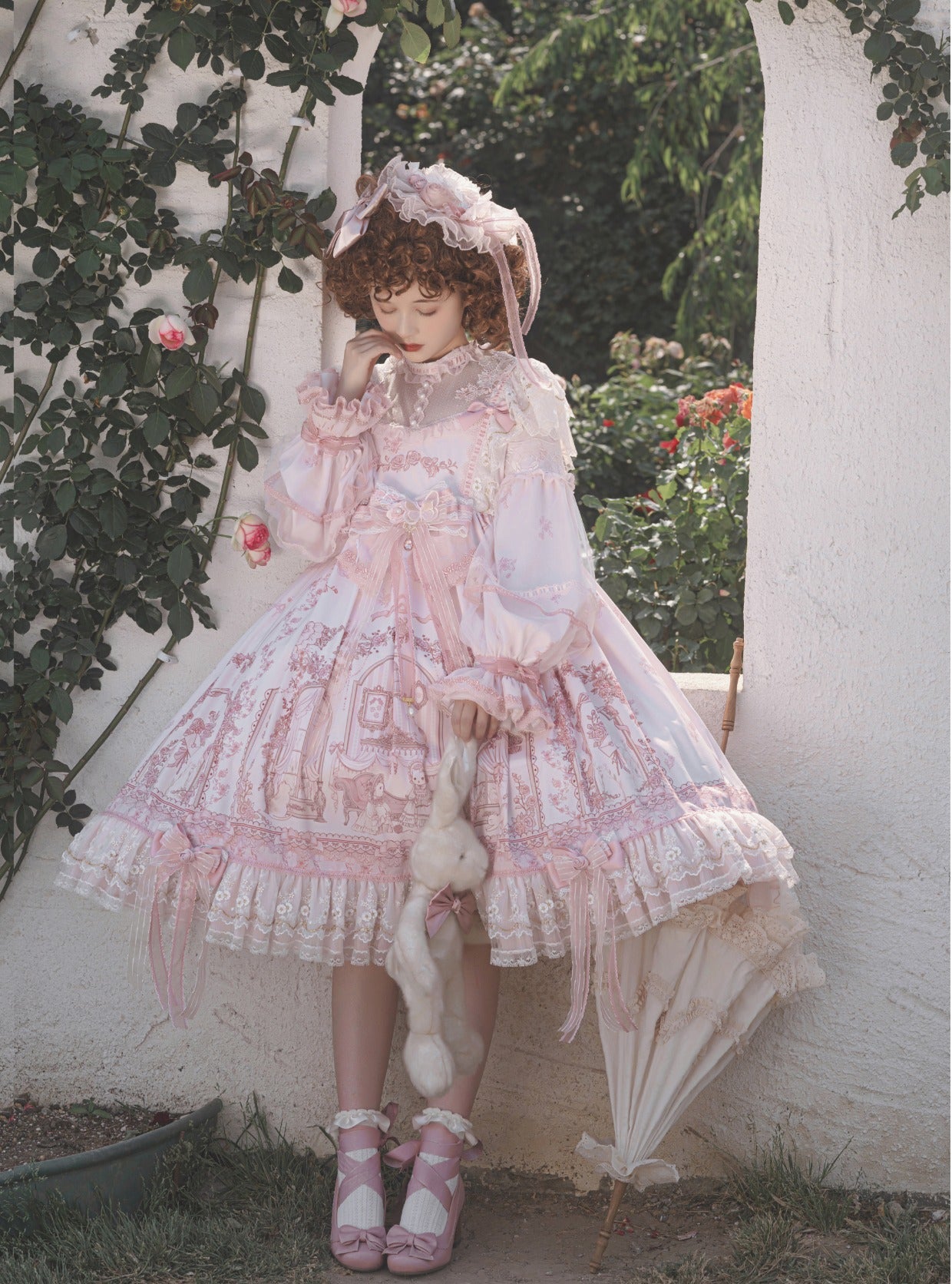 Sunset Realm Lolita Bride Gorgeous OP FS - image 25