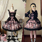 Missing Lamb Case - Gothic Lolita Dress Set with Sheep Prints - image 19