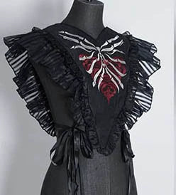 Gothic Lolita Accessory Red Bone Fake Collar - image 2
