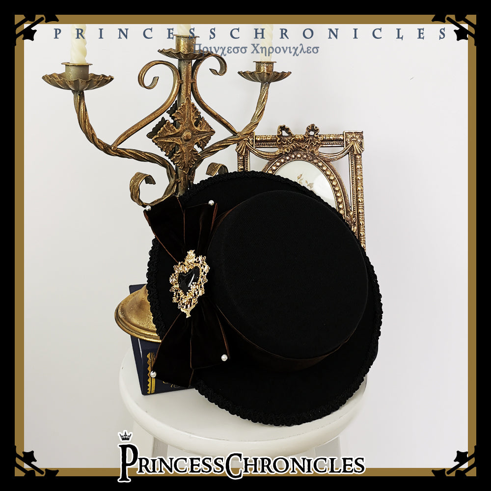 Elegant Bow Lolita Flat Bonnet - image 12