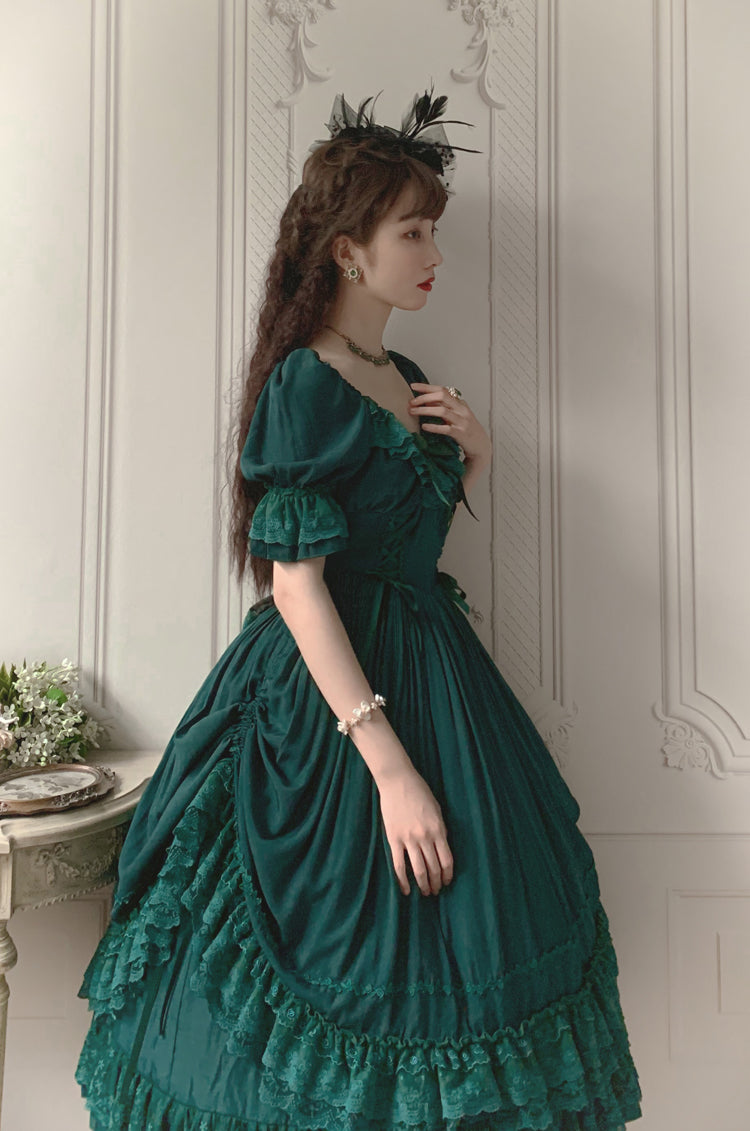 CLA Vintage French Lolita OP Dress - image 37