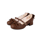 Elegant Lolita Bownot Retro High Heel Shoes - image 4