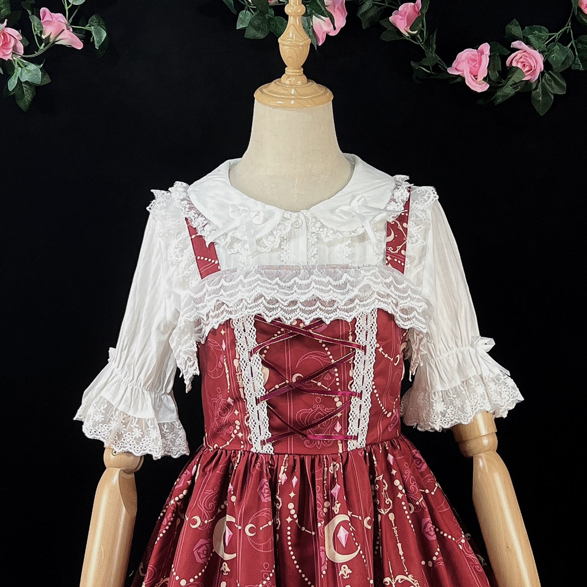 Summer Short Sleeve Cotton Lolita Blouse - image 16