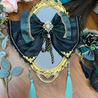 Candle Dragon Spirit - Fantasy Green Lolita JSK Set - image 15