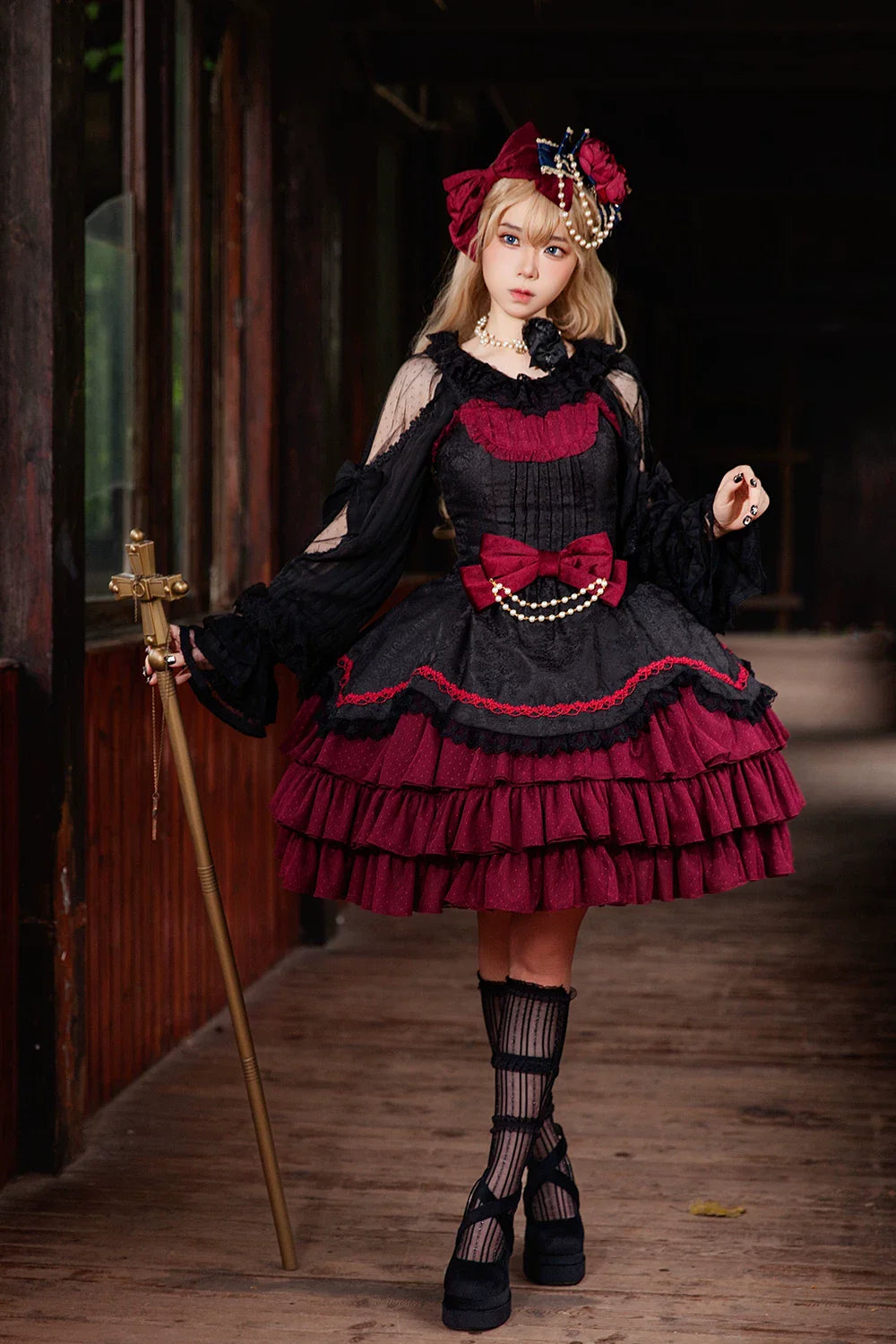 Pearl Box - Classic Lolita JSK, Bustle Back Hem - image 1