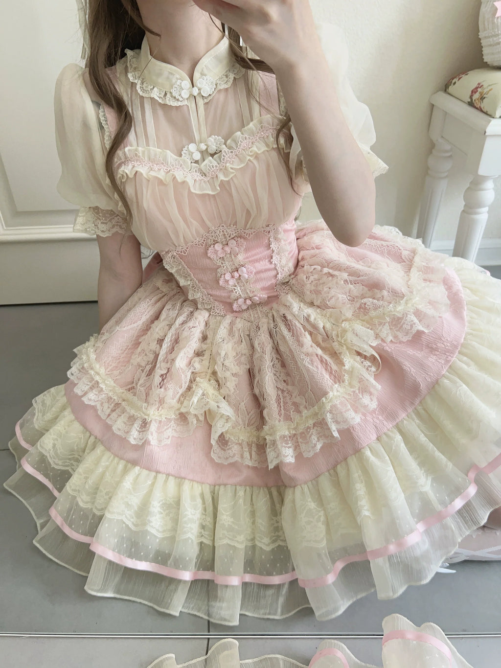 Hua Ji Fu Lei - Qi Lolita JSK Dress and Ballet Innerwear Set - image 12