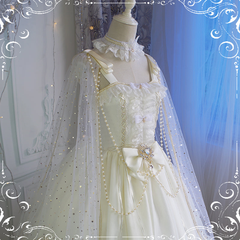 Fate Quartet Gothic Bridal Lolita JSK Dress - image 23
