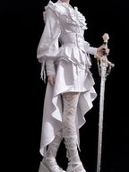Rabbit Theater White Moonlight - Ouji Lolita Shorts Set, Rabbit Hat - image 2