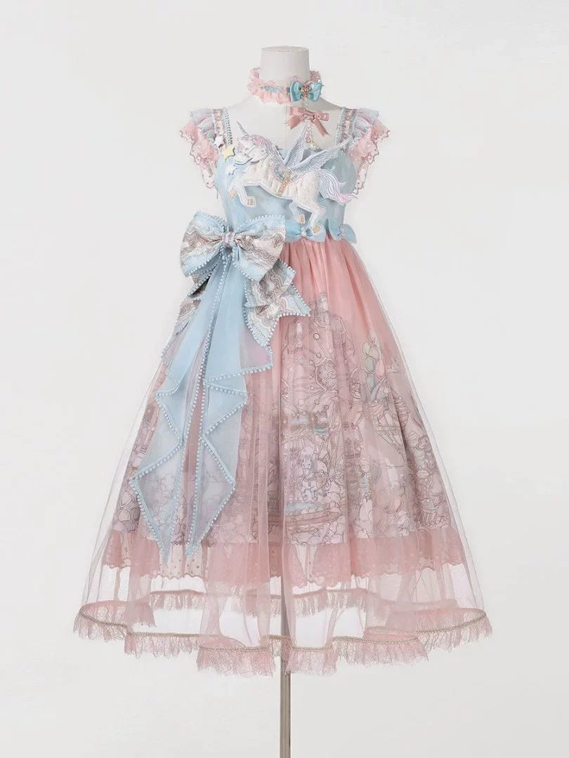 Designer Gift - CloudPlay - Sweet Lolita JSK Dress, Carousel Print - image 9