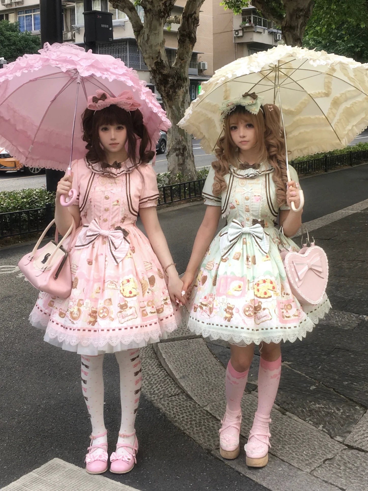 Dream Teahouse - Dessert Print Kawaii Lolita OP Dress Suit - image 39