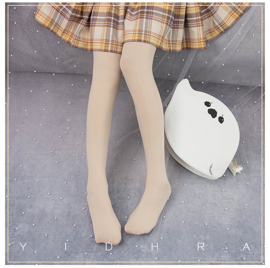 120D Daily Lolita Velvet Spring Leggings, Solid Color - image 11