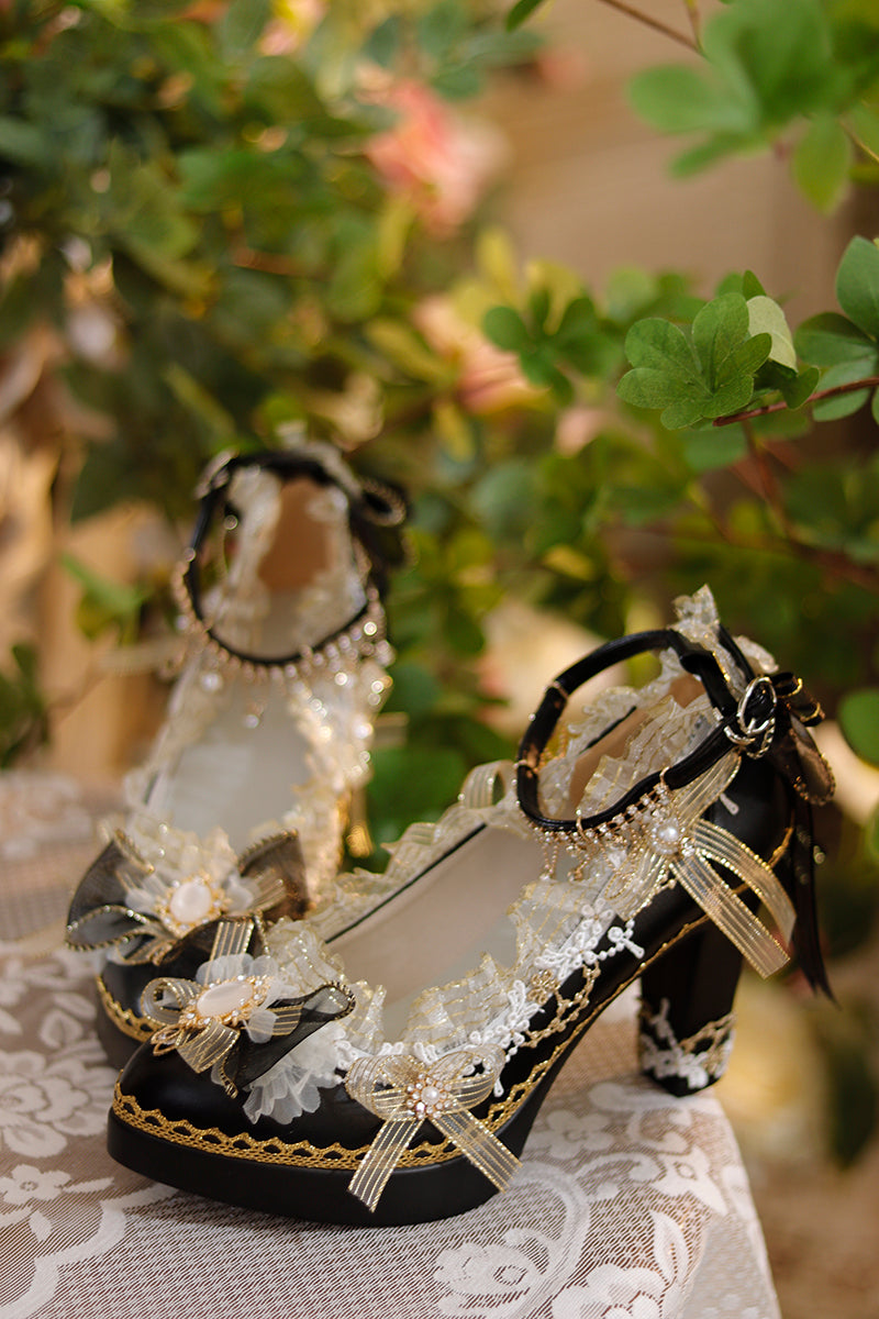 Handmade Luxuriant Tea Party Lolita Shoes - image 8