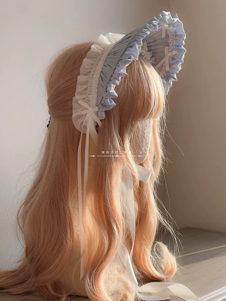 Elegant Lolita Bonnet Black Ribbon BNT - image 11