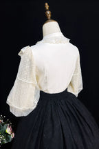 The Heart of the Rose - Elegant Retro Lolita Skirt High Waist SK Blouse - image 13