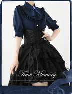 Earl Girl - Chiffon Classic Lolita Shirt, Mid-Length Mutton Sleeves - image 7