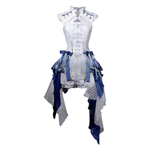 Blue Dragon Bone Ouji Lolita Shorts Suit with Trailing - image 16
