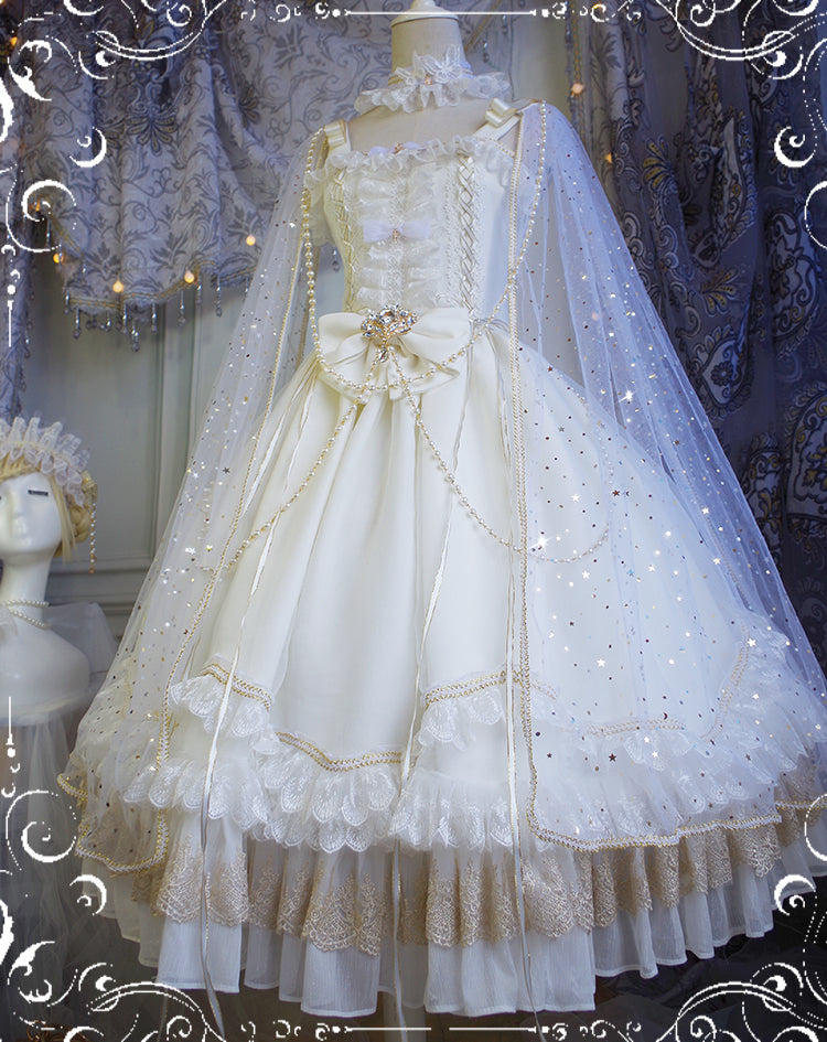 Fate Quartet Gothic Bridal Lolita JSK Dress - image 43