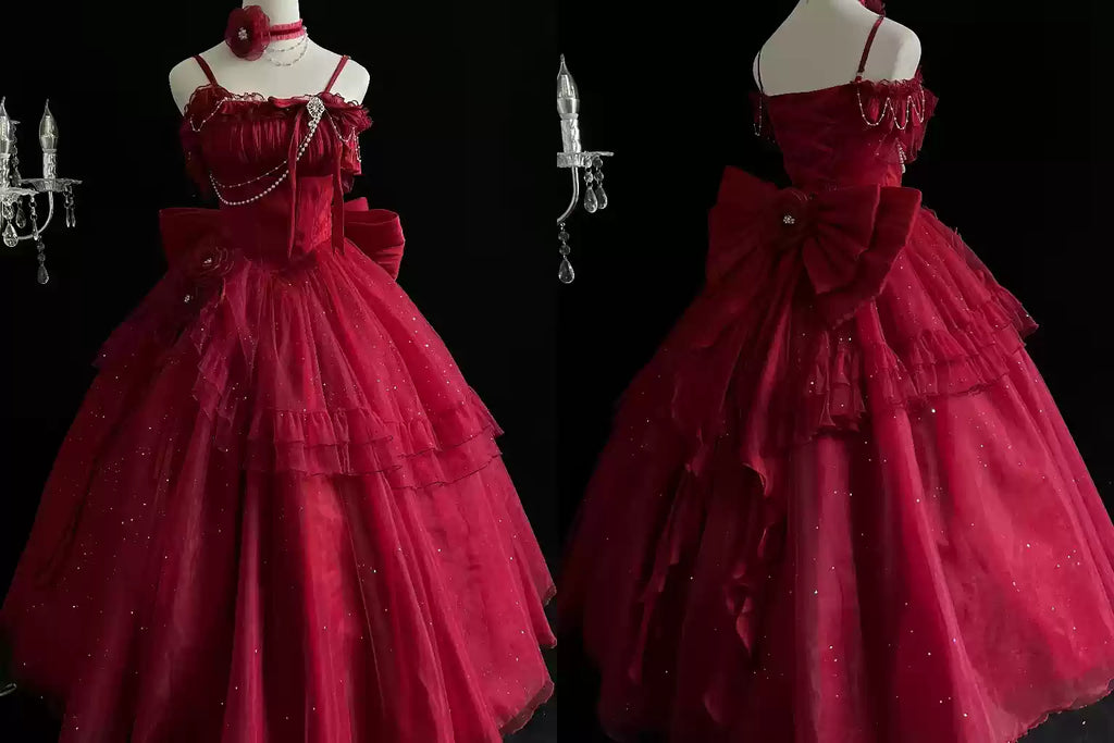 Milky Way - Brilliant Princess Lolita Prom Dress Multicolors Long Dress - image 17