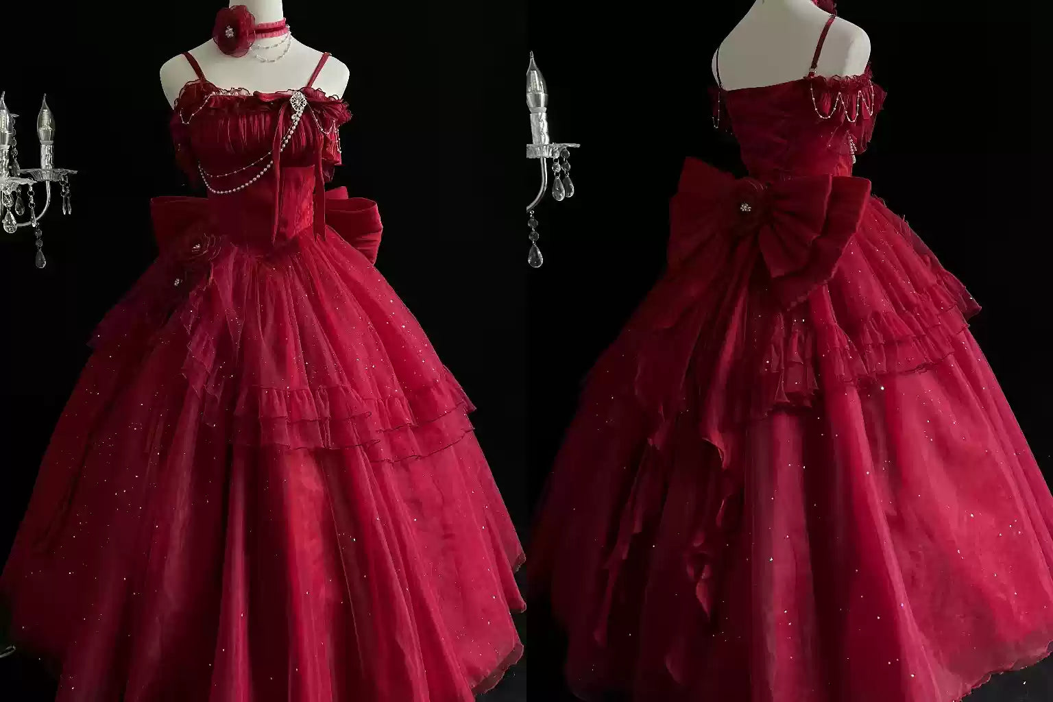 Milky Way - Brilliant Princess Lolita Prom Dress Multicolors Long Dress - image 17