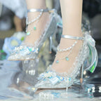 Mermaid Seashell - Sweet Lolita Heels with Detachable Chains - image 4