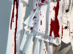 Echo of Deep Sea - Satin Ouji Lolita Trailing Blouse, Solid or Blood Stain Style - image 19