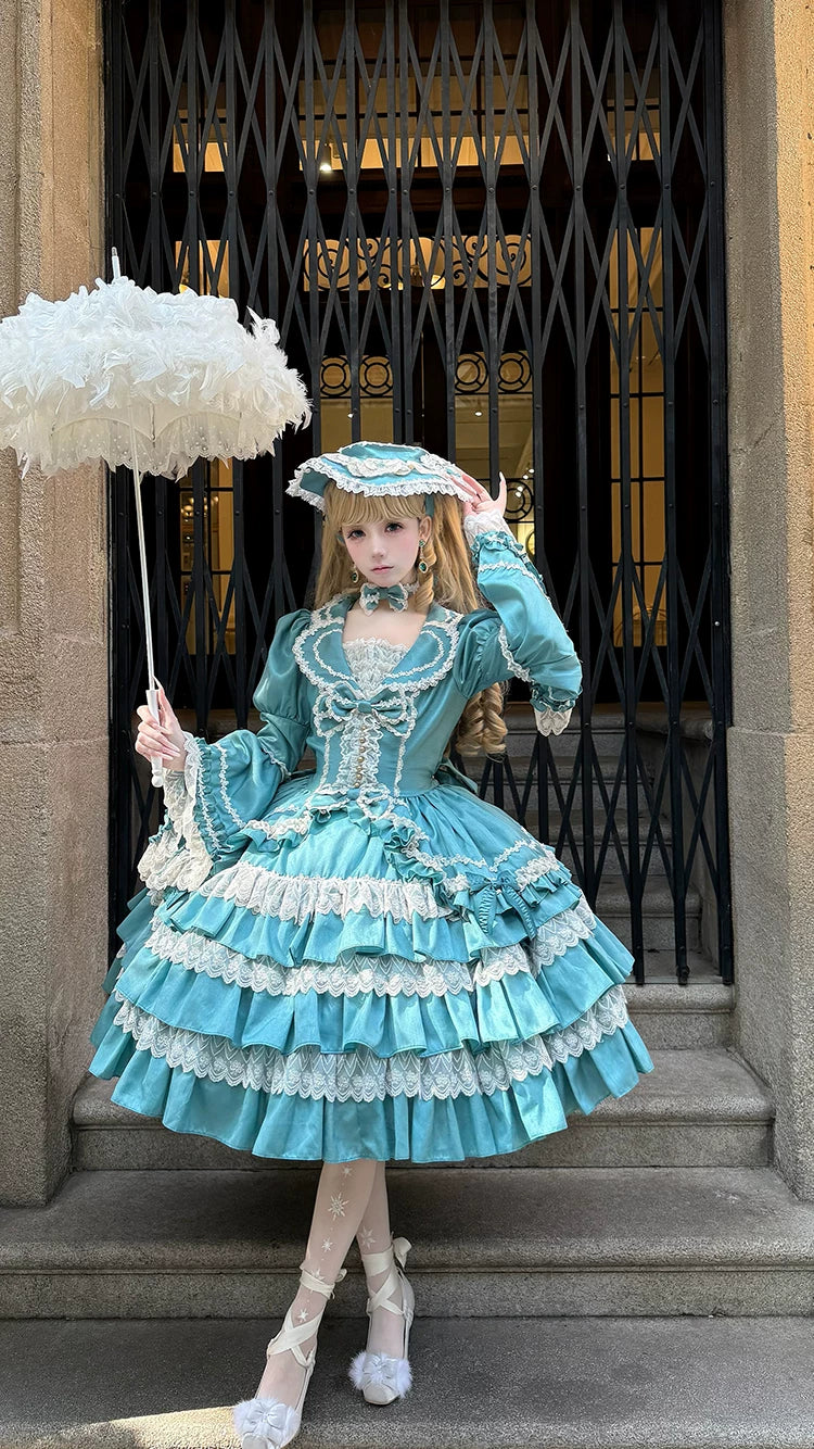 Eternal France Doll - Classic Lolita Doll-like OP Dress and Accessories - image 18