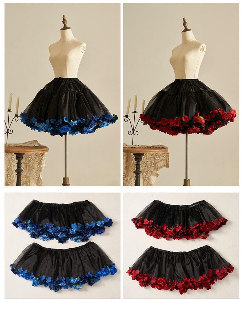 Floral Lolita Petticoat with Detachable Trim Collection - image 20