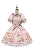 Dream Teahouse - Dessert Print Kawaii Lolita OP Dress Suit - image 51