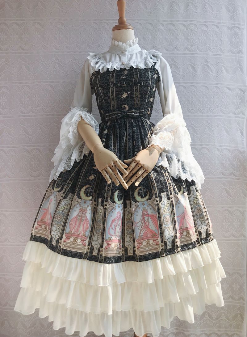 Constellation Printing Chiffon Lolita JSK Dress - image 9