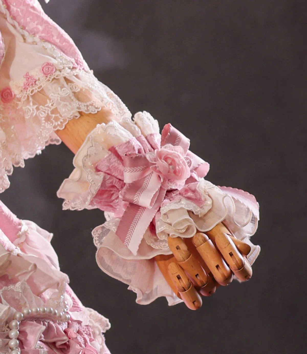 Antique Cake - Vintage Lolita Accessories, Flower Accent - image 5