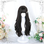 Lolita Long Curly Natural Cold Brown Wig - image 3