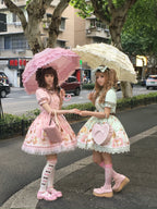 Dream Teahouse - Dessert Print Kawaii Lolita OP Dress Suit - image 40