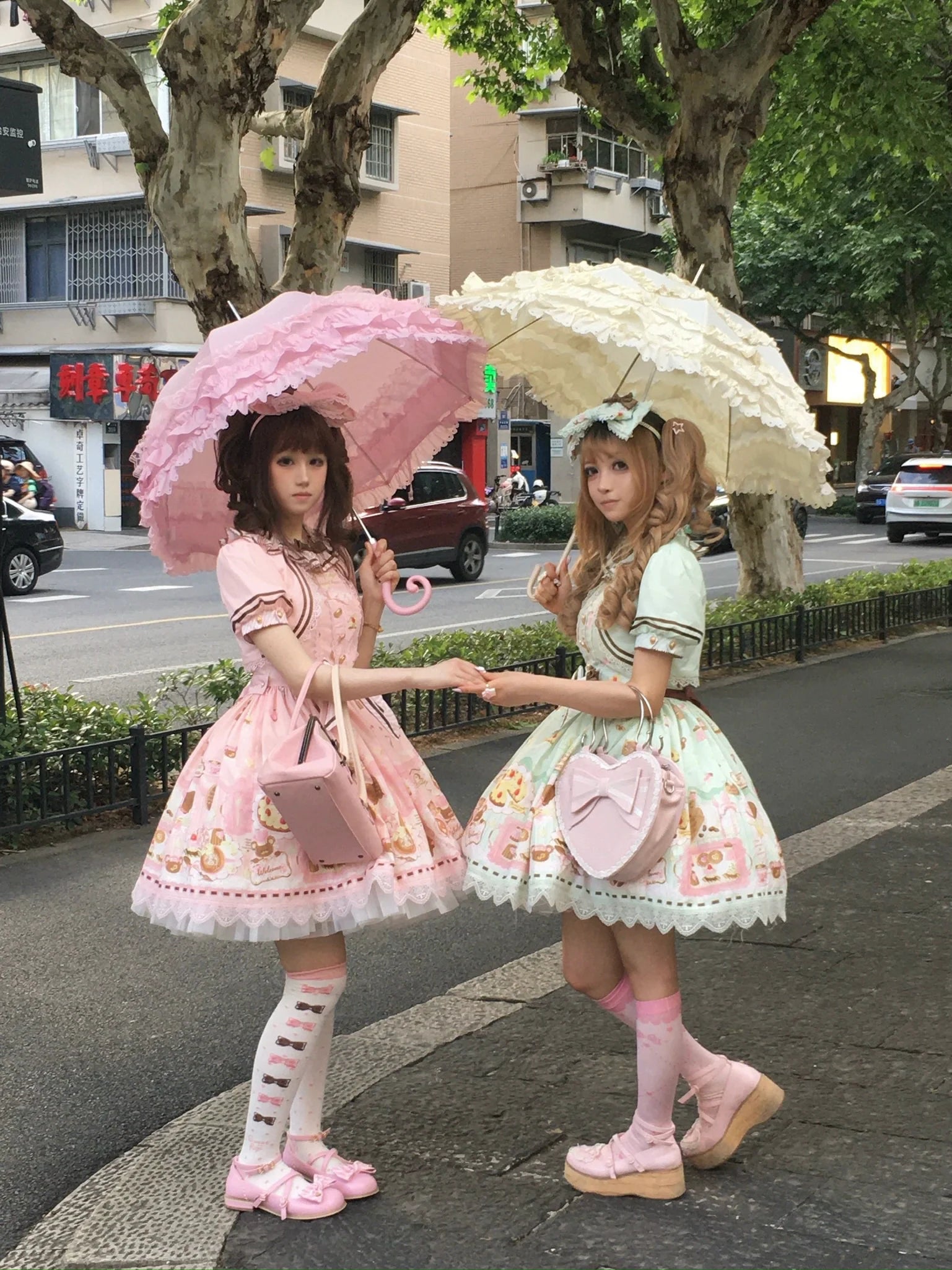 Dream Teahouse - Dessert Print Kawaii Lolita OP Dress Suit - image 40