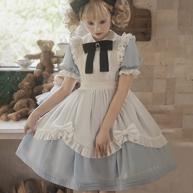 Sweet Alice - Short Sleeves Maid Lolita OP - image 4