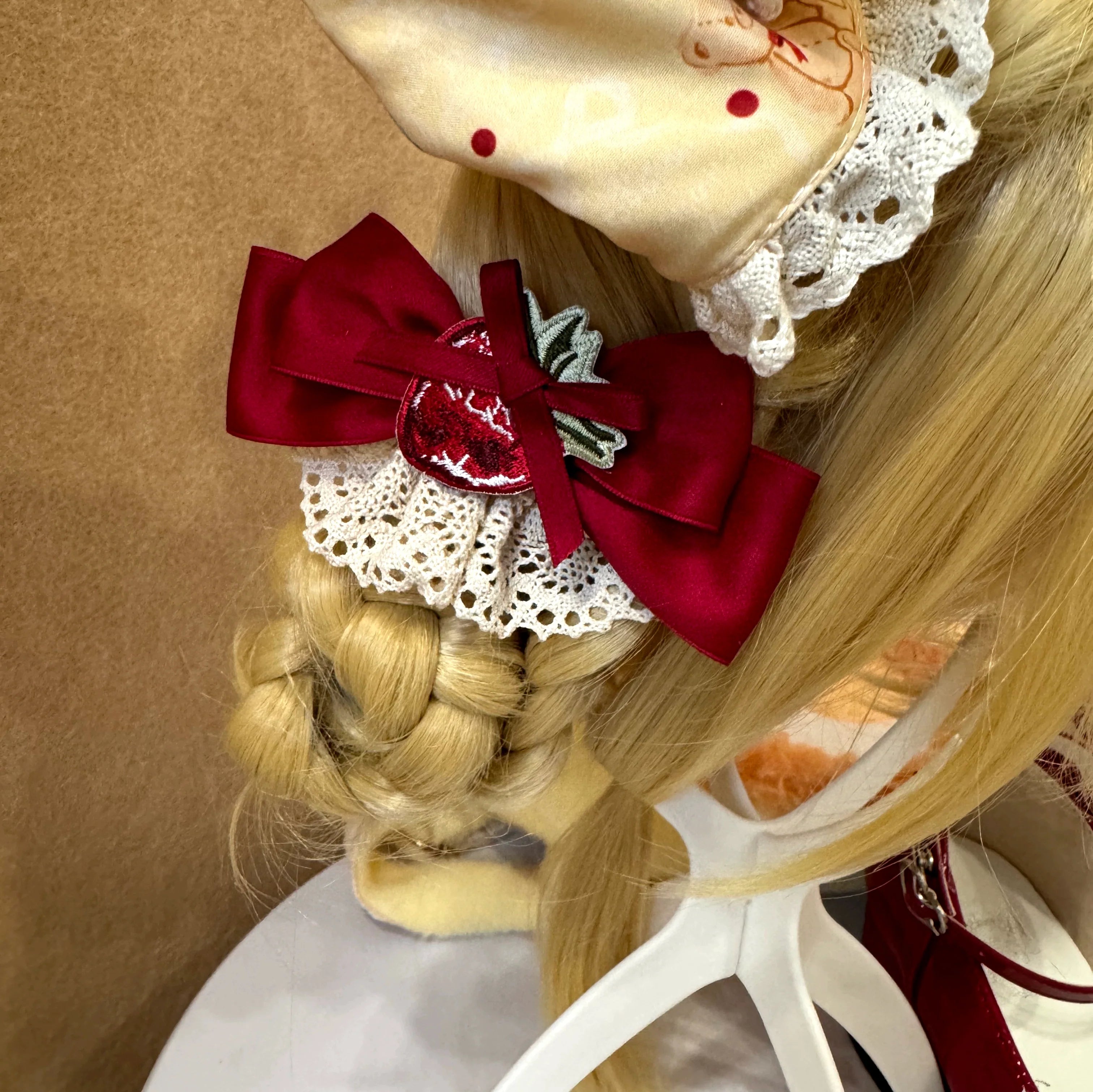 Showa Dessert Showcase - Kawaii Lolita JSK/Salopette Dress Suit, Pudding-Inspired - image 42