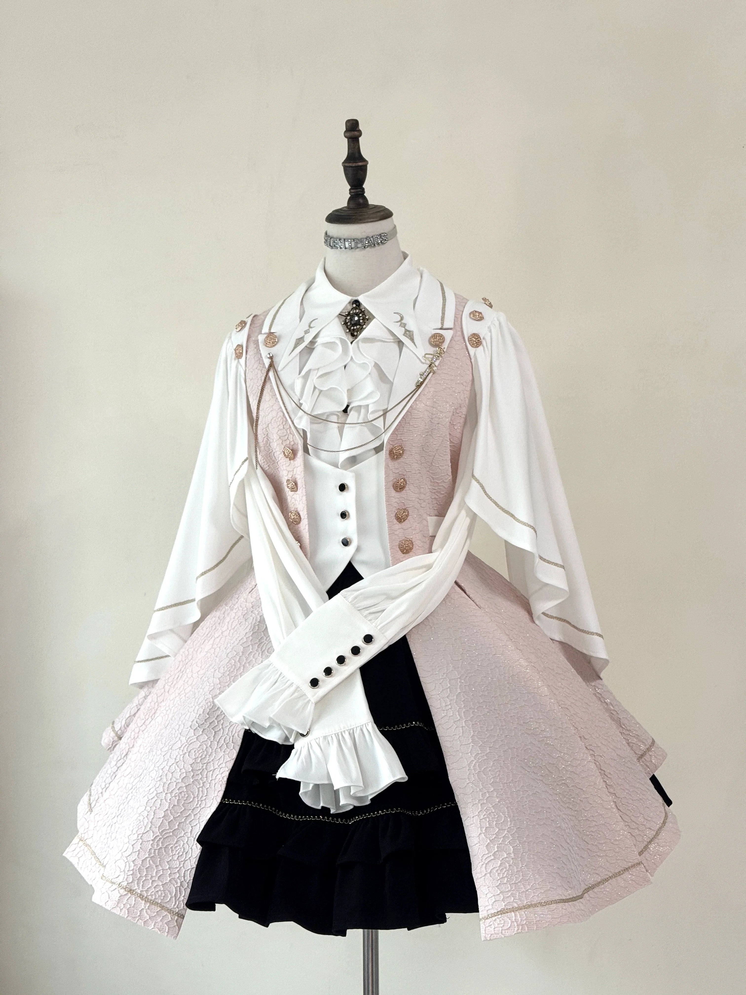 Fallen Moon Code - Retro Military Lolita Vest, Skirt and Pants Collection - image 21